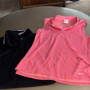 Nike Pink Dri-FIT Sleeveless Mesh Athletic Top